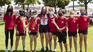 Oro, plata (2) y bronce en el Campeonato de España en pista para infantil-juvenil y Copa de España alevín
