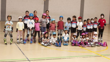 Final de curso en la escuela de patinaje