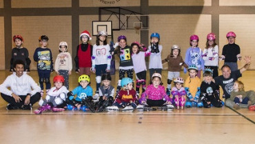 Navidad en la escuela de patinaje